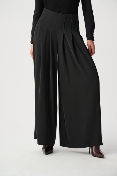 Tess Woven Twill Wide-Leg Pants