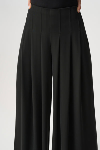 Tess Woven Twill Wide-Leg Pants