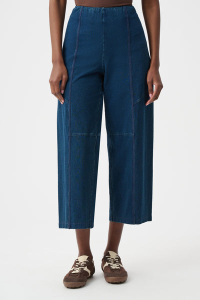 Heather Pull On Denim Pant