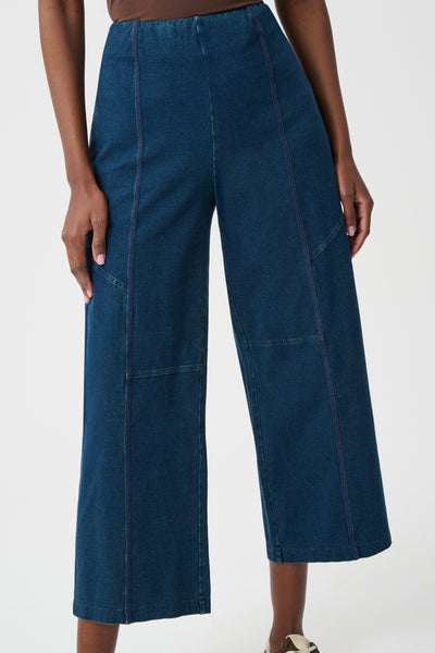 Heather Pull On Denim Pant