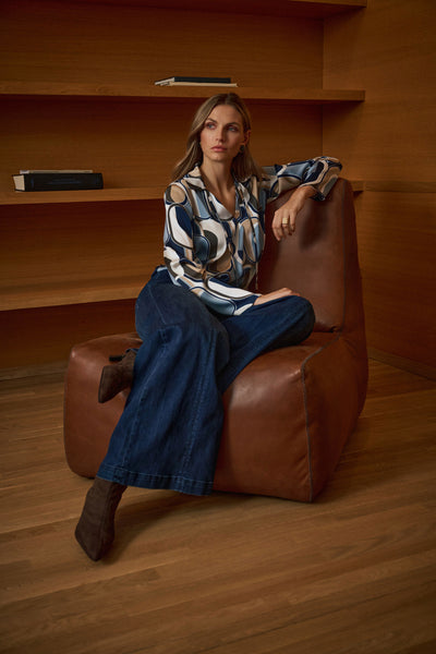 Featherweave Denim Palazzo