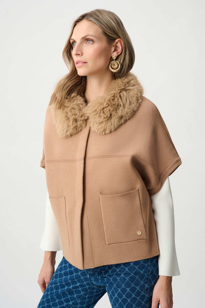 Rinna Jacket With Detachable Fur Collar