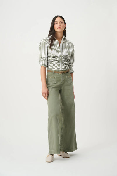 Featherweave Denim Palazzo Jeans