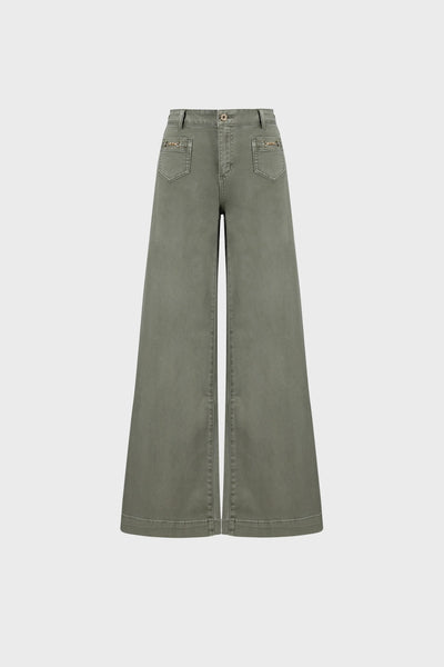 Featherweave Denim Palazzo Jeans