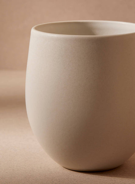 Handamde Stoneware Coffee & Tea Cup | Epa 15 oz: Matte White