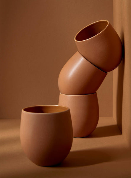 Handamde Stoneware Coffee & Tea Cup | Epa 15 oz: Matte White