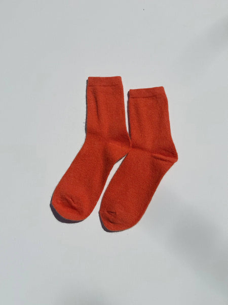 FLUFFY ANGORA SOCKS - CRYSTALS: Aquamarine
