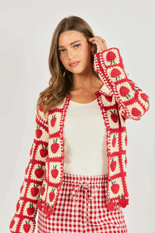 Berrylicious Crochet Cardi