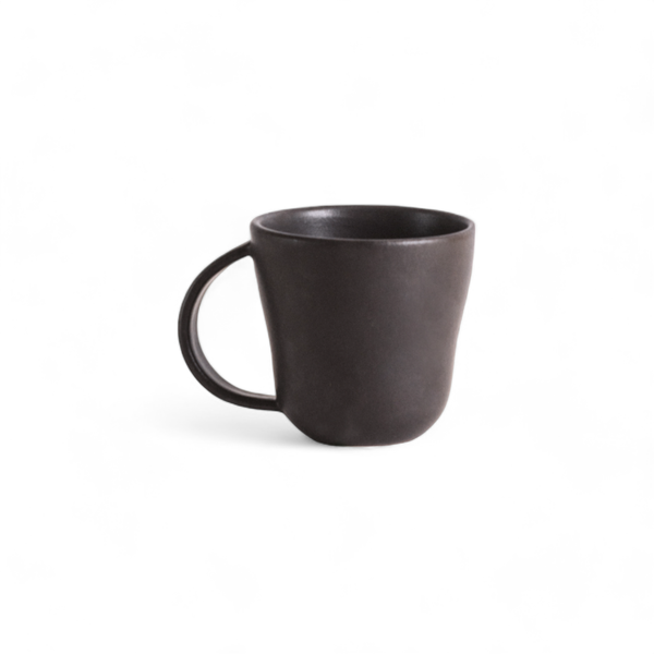 Handcrafted Stoneware Coffee & Tea Mug | Osun 10 oz: Matte Black