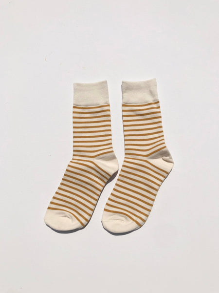 COLOR STRIPE SOCKS: Burgundy