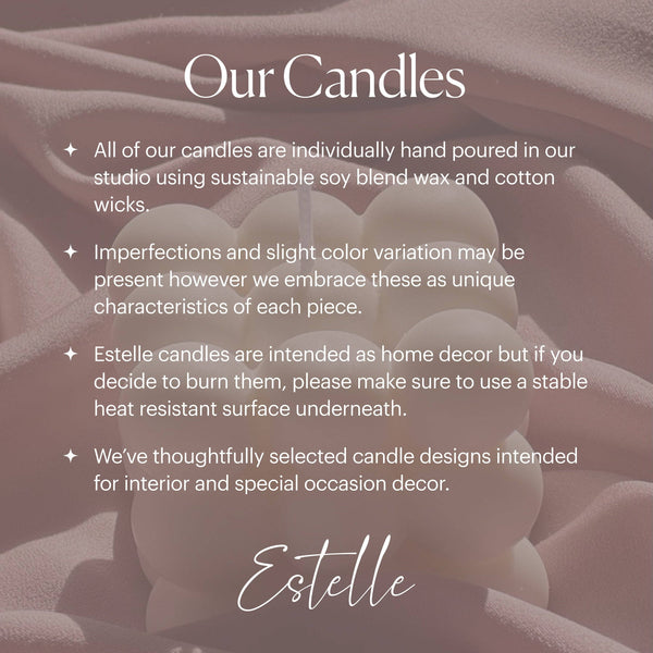 Round Pillar Candle: Nude