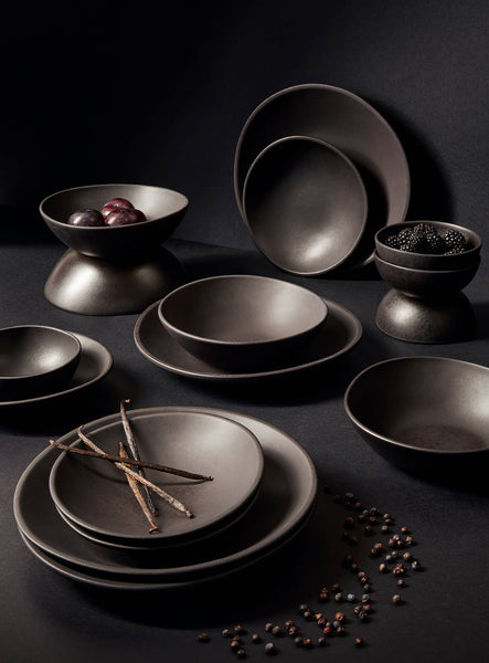 Organic Shaped Dinnerware Set - 16 Pieces: Matte White