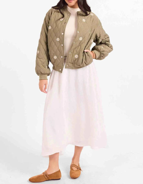 Painted Wish Quilted Embroidered Jacket