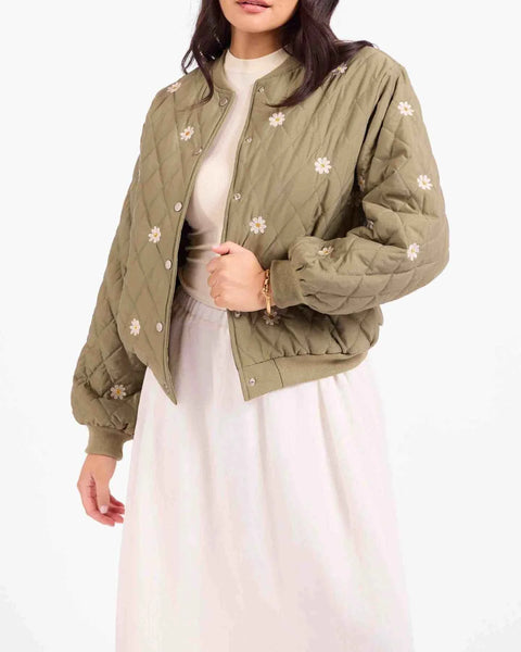 Painted Wish Quilted Embroidered Jacket