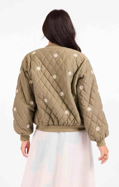 Painted Wish Quilted Embroidered Jacket