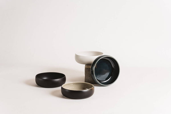 Handmade Stoneware Tapas Bowl | Ewa 5.9": Matte White