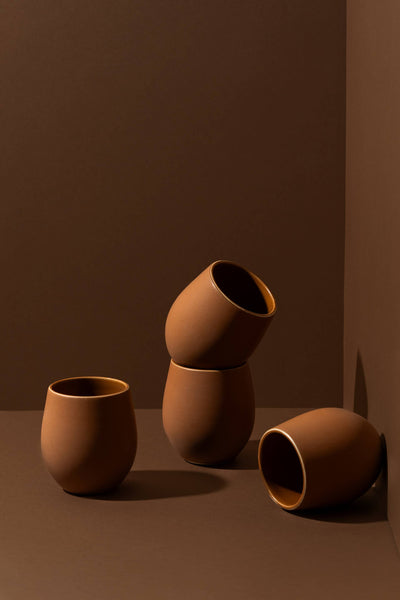Handamde Stoneware Coffee Cup | Epa 10 oz: Matte White