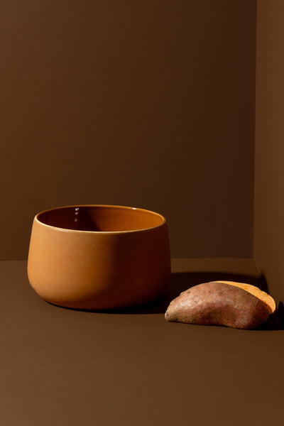 Handmade Stoneware Serving Bowl | Ewa 68 oz: Matte White