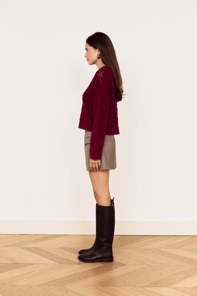 SLOANE POINTELLE SWEATER