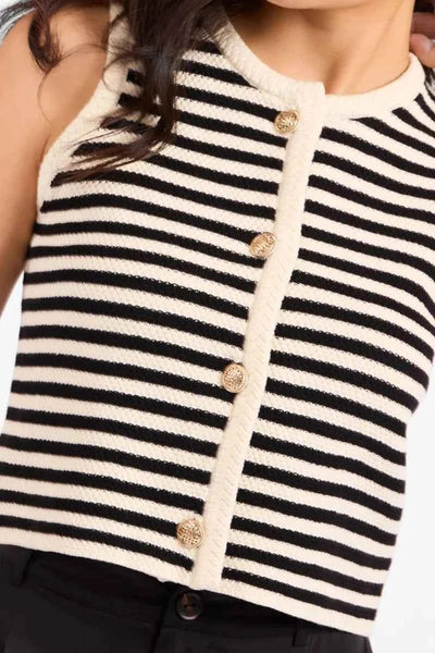Manon Stripe Sweater Vest