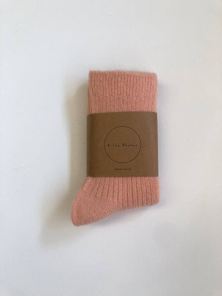 ANGORA WOOL SOCKS - snow pastel: Tulip 🌷 / One size - M/L