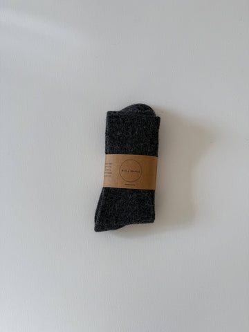 ANGORA WOOL SOCKS - neutral: Dark gray