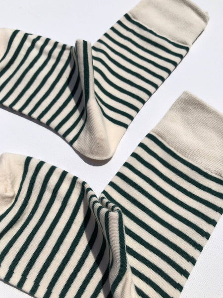 COLOR STRIPE SOCKS: Mustard
