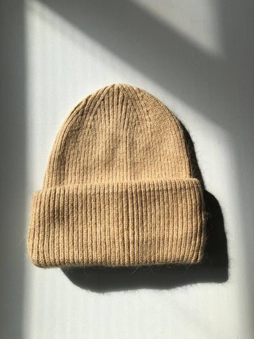 2024 ROYAL ANGORA BEANIE - neutral: Camel