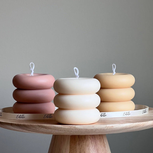 Round Pillar Candle: Cream