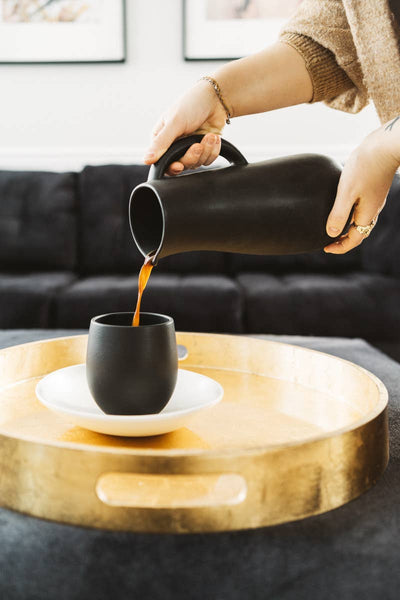 Handamde Stoneware Coffee & Tea Cup | Epa 15 oz: Matte White