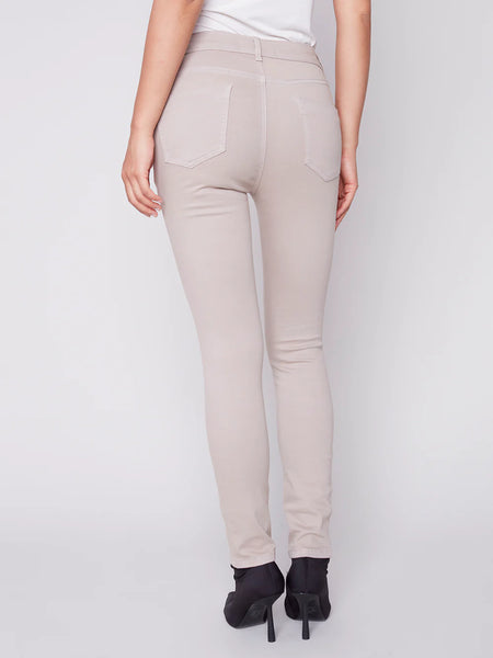 TWILL PANT WITH ZIPPER DETAIL