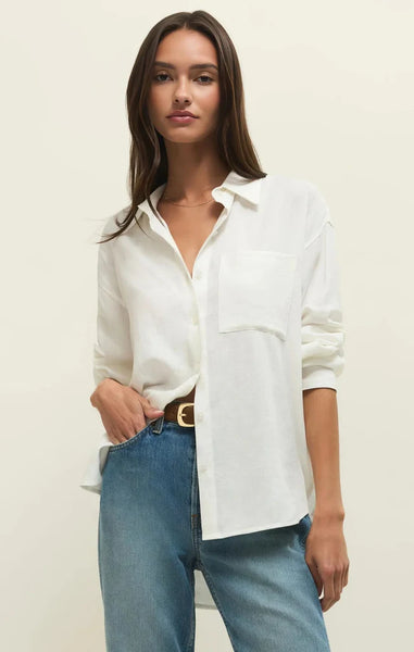 Alfie Linen Button Up
