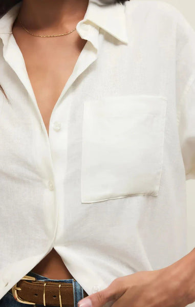 Alfie Linen Button Up