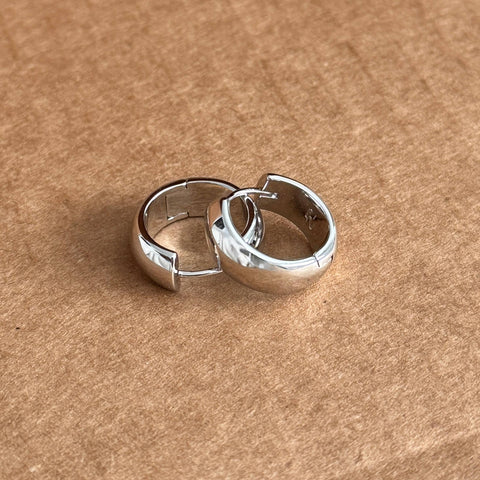 Paris Chunky Hoops 2.0- Silver