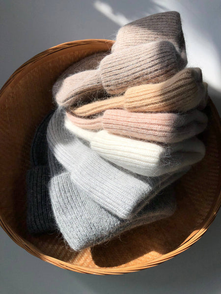 2024 ROYAL ANGORA BEANIE - neutral: Oat