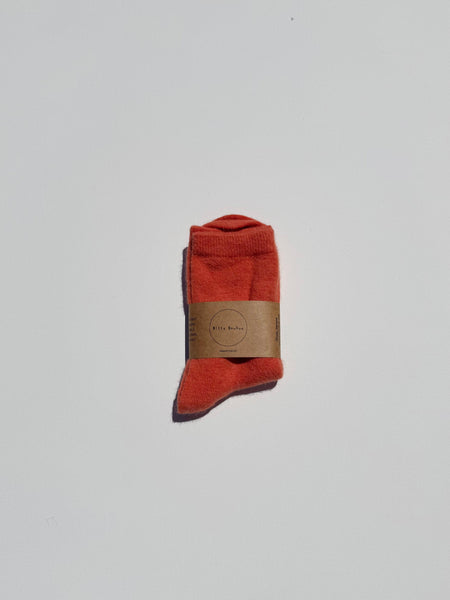 FLUFFY ANGORA SOCKS - CRYSTALS: Yellow Diamond