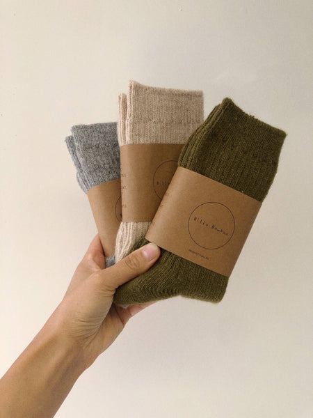 ICELAND WOOL SOCKS - neutral: Oat