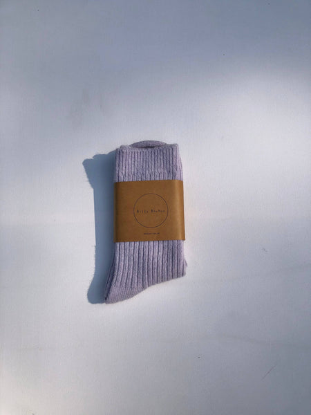 ICELAND WOOL SOCKS - crystal bright: Violet / M/L