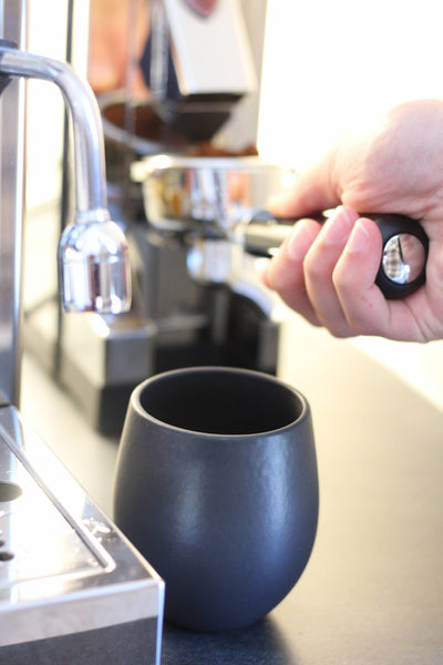 Handamde Stoneware Coffee Cup | Epa 10 oz: Matte White