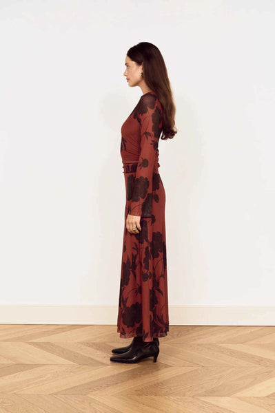 Imani Mesh Midi Dress
