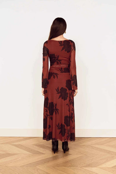 Imani Mesh Midi Dress