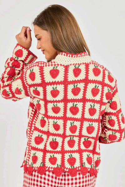 Berrylicious Crochet Cardi