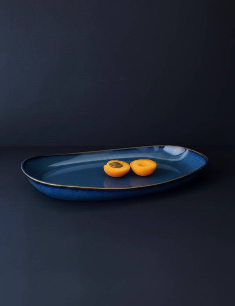 Mini Handmade Long Stoneware Serving Platters  | Dadasi: Matte White / Small