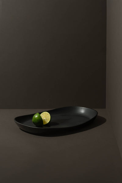 Mini Handmade Long Stoneware Serving Platters  | Dadasi: Matte White / Small