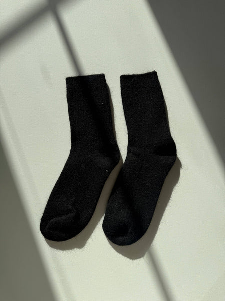 ANGORA WOOL SOCKS - neutral: Caramel