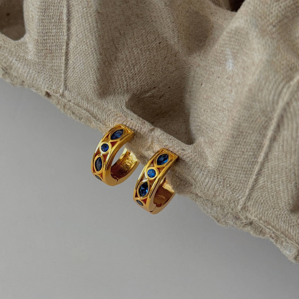 Double Marquise Ocean Huggies