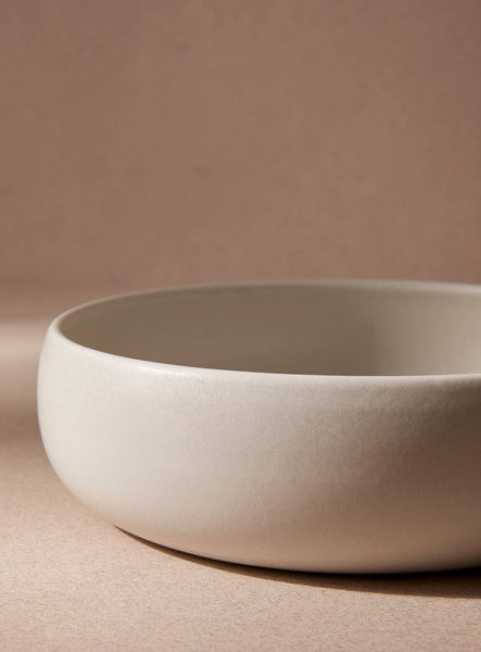 Handmade Stoneware Tapas Bowl | Ewa 5.9": Matte White