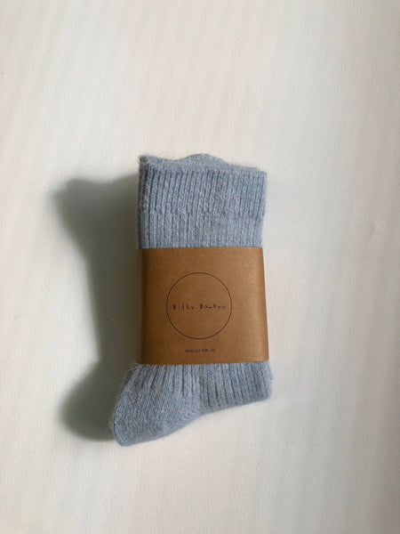 ANGORA WOOL SOCKS - snow pastel: Sakura 🌸 / One size - M/L