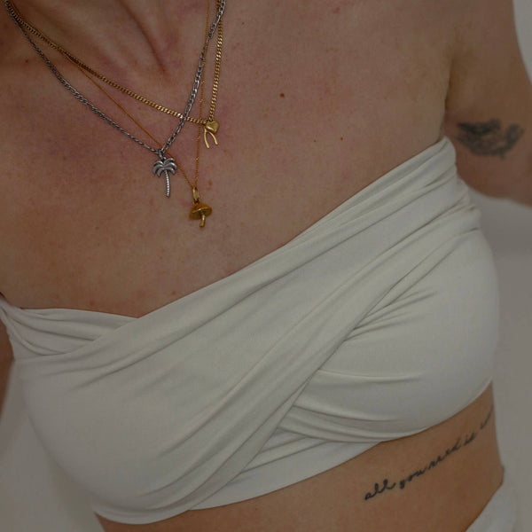 Wishbone Necklace- Gold