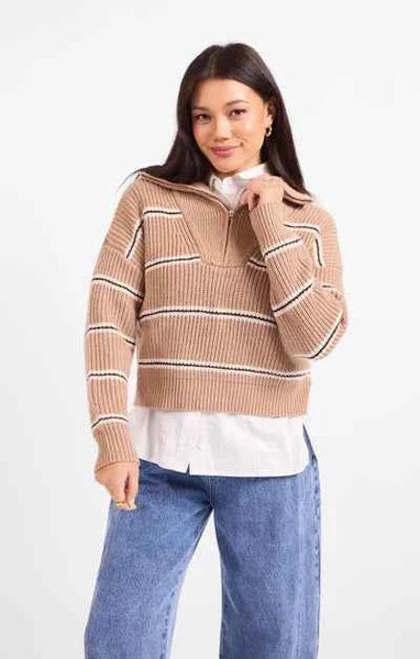 Warm Chai Quarter Zip Pullover